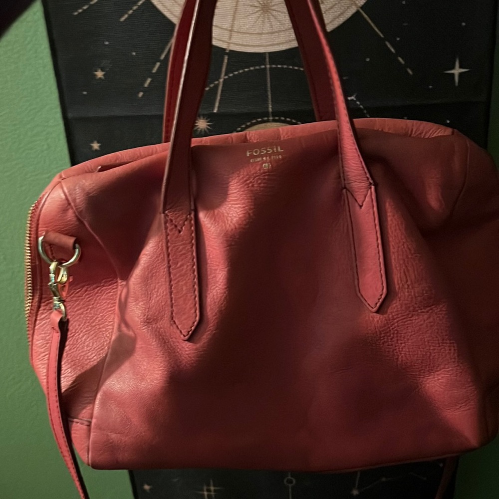Pink Fossil purse/ crossbody